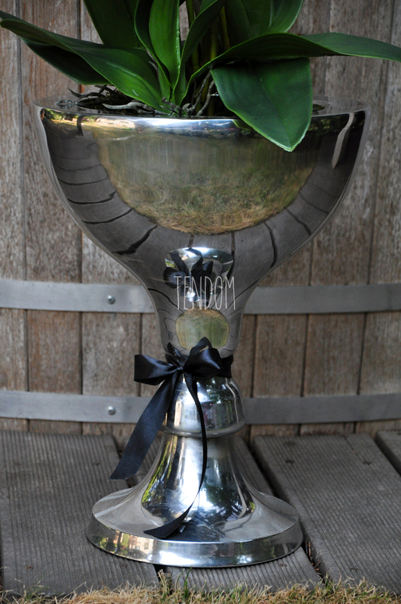 ogromny storczyk w aluminiowej donicy Palazzo wys.110cm