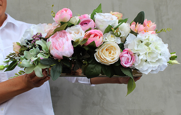 elegancka kompozycja kwiatowa / bukiet Pink Palladium 3, dł.55cm