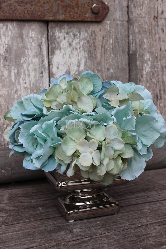 kompozycja kwiatowa mini / bukiet Ocean wys.20cm