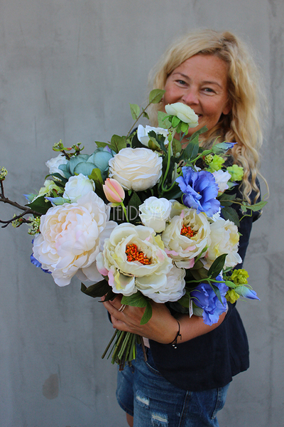 bukiet / dekoracja kwiatowa do wazonu Samanta, wys.60cm 