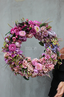 Bella Jesienna, kwiatowy wianek na drzwi, śr.55cm  