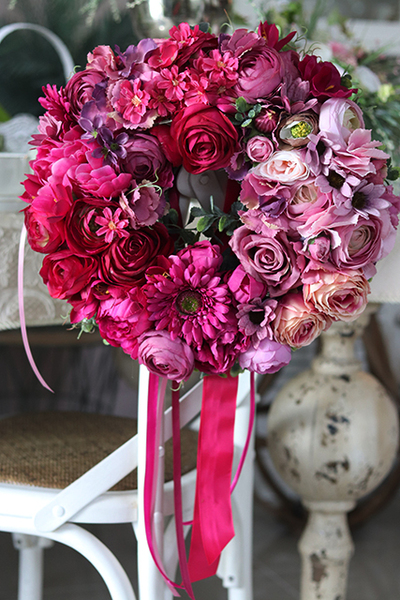 Amanita, wianek na drzwi w intensywnych barwach, śr.40cm  