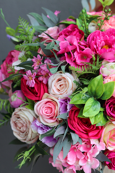 Janina Fantazja, kompozycja kwiatowa nagrobna wys.35,śr.48cm