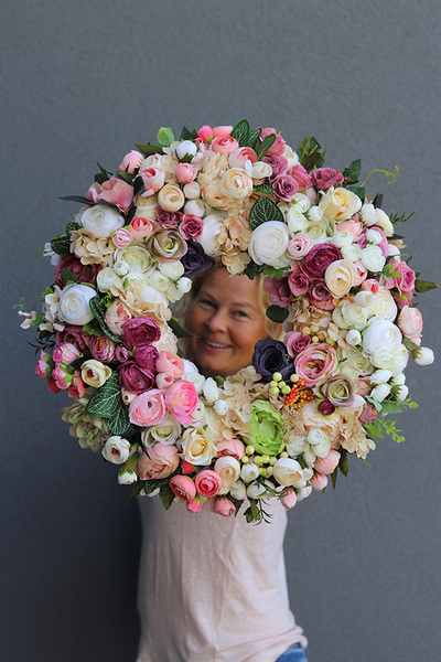 gęsty wianek Caryca Katarzyna Indiga, śr.50cm