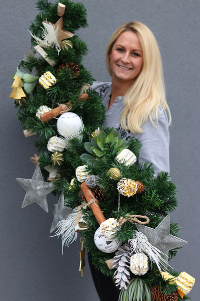 bożonarodzeniowa girlanda z cynamonem, Moderno Della, dł.150cm 