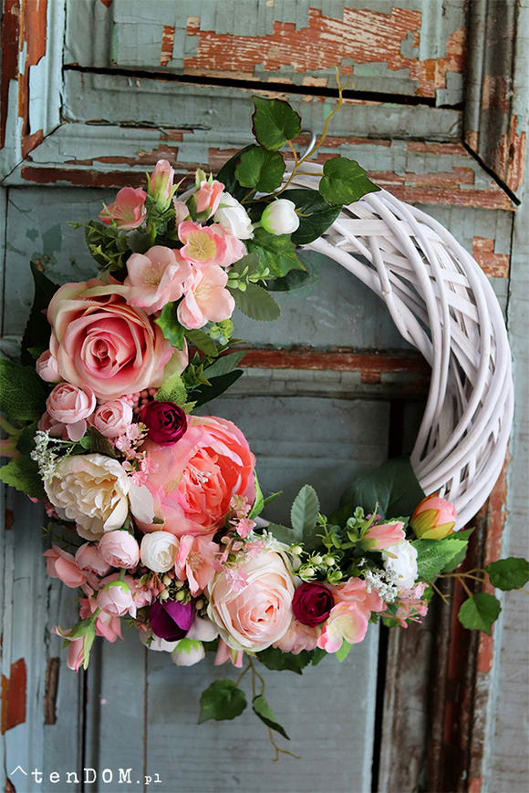 Abella Rotonda, subtelny wianek na drzwi, śr.30cm