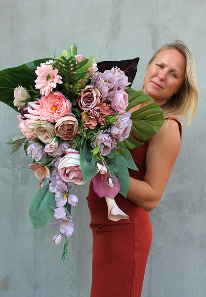 Sensenia wiązanka / dekoracja nagrobna, wym.70cm 