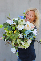 bukiet / dekoracja kwiatowa do wazonu Samanta, wys.60cm 