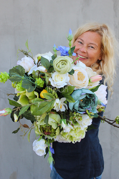 bukiet / dekoracja kwiatowa do wazonu Samanta, wys.60cm 