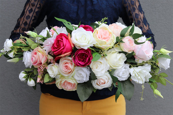 bajeczna kompozycja kwiatowa, Estella Piano, wym.25x44cm