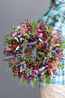 atrakcyjny kwiatowy wianek, Perrasa Heather, wym. 33cm