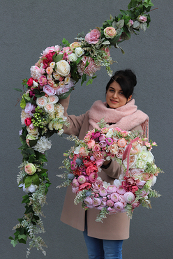 Carmen, komplet wiosennych dekoracji - wianek, girlanda&kompozycja  