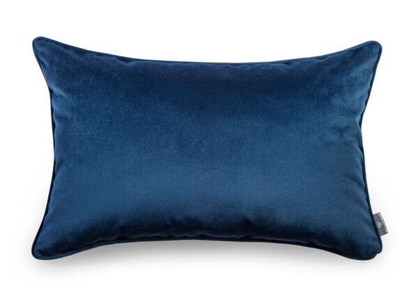 poduszka dekoracyjna welurowa, Velvetia, błękit królewski, wym.40x60cm