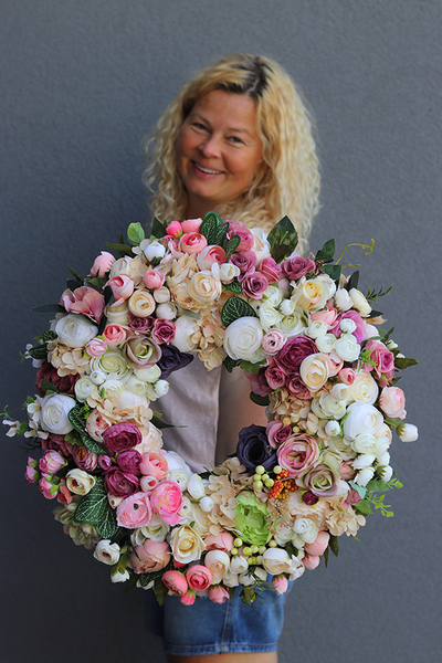 gęsty wianek Caryca Katarzyna Indiga, śr.50cm