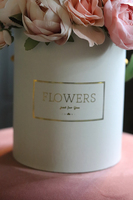 flowerbox z różowymi kwiatami, Pink Sulina, wys.23cm