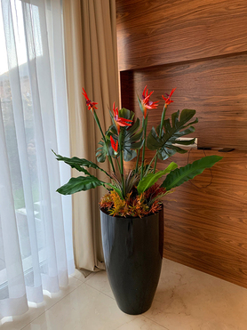 Fiberglass Stratto Grande, sztuczna egzotyczna strelicja, wym.165cm