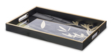 Bamboo Black Style, elegancka taca melaminowa, wym.45x30x5cm