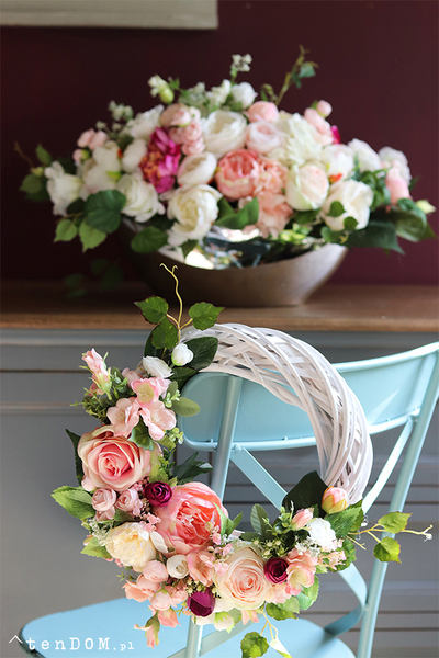 Abella Rotonda, subtelny wianek na drzwi, śr.30cm