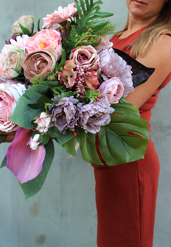 Sensenia wiązanka / dekoracja nagrobna, wym.70cm 