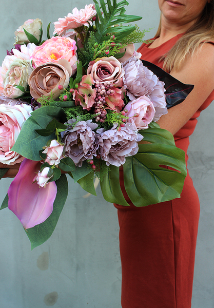 Sensenia wiązanka / dekoracja nagrobna, wym.70cm 