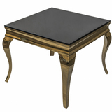 stolik Glamour Wave Gold, wym.60x60x45cm