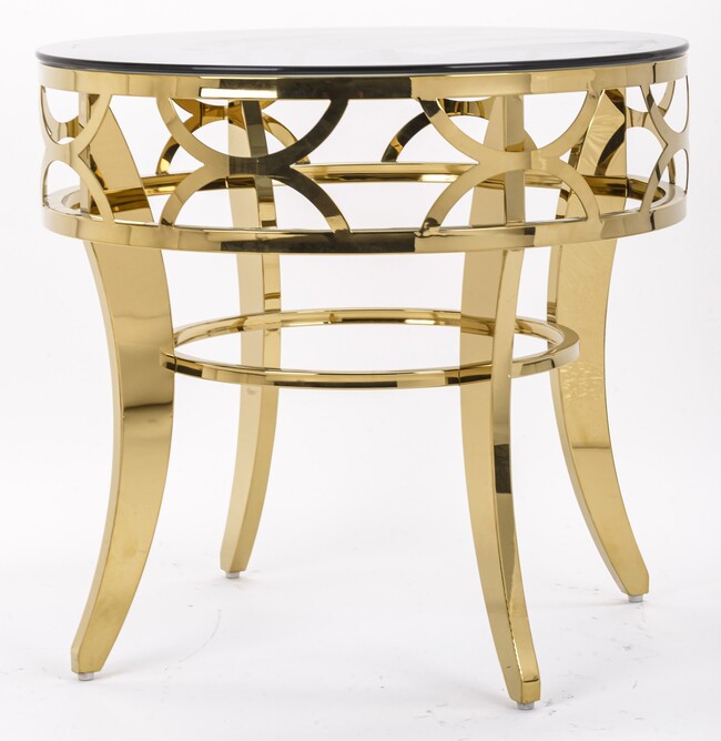 Gracja Bent, szklany stolik do kawy, wym.67x60x60cm