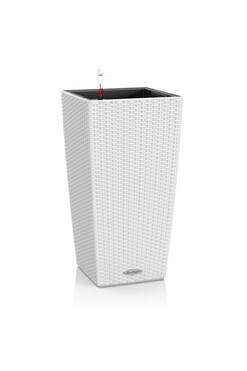 Cubico Cottage, doniczka z nawadnianiem, biały, wym.56x30cm