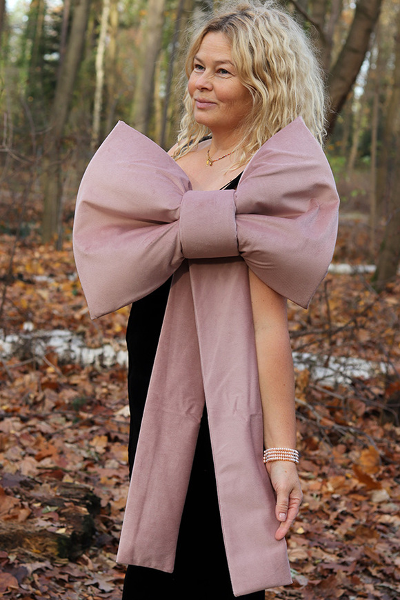 Velvet Papillon, welurowa kokarda pluszowa XL