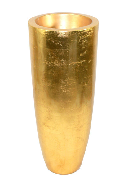bardzo efektowny złoty wazon osłonka, Atena Simple