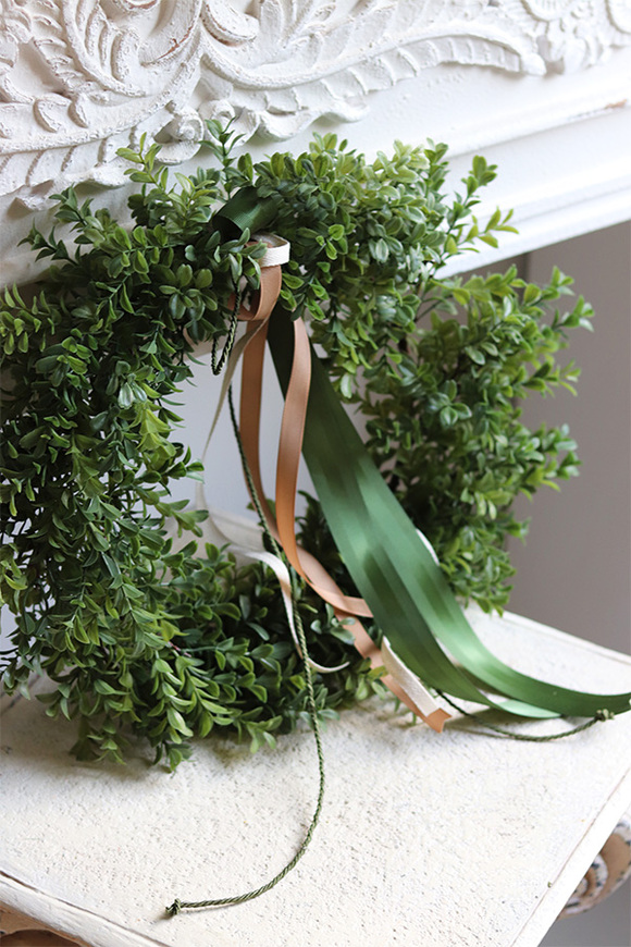 zielony wianek bukszpanowy Small Boxwood