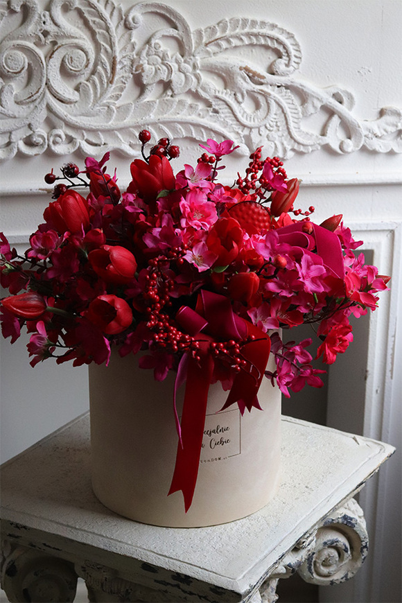 box kwiatowy Walentynki