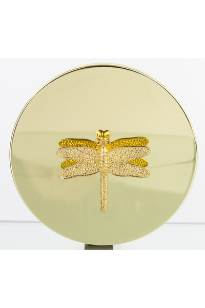 Złota Ważka B, dekoracyjny pojemnik amfora szklana