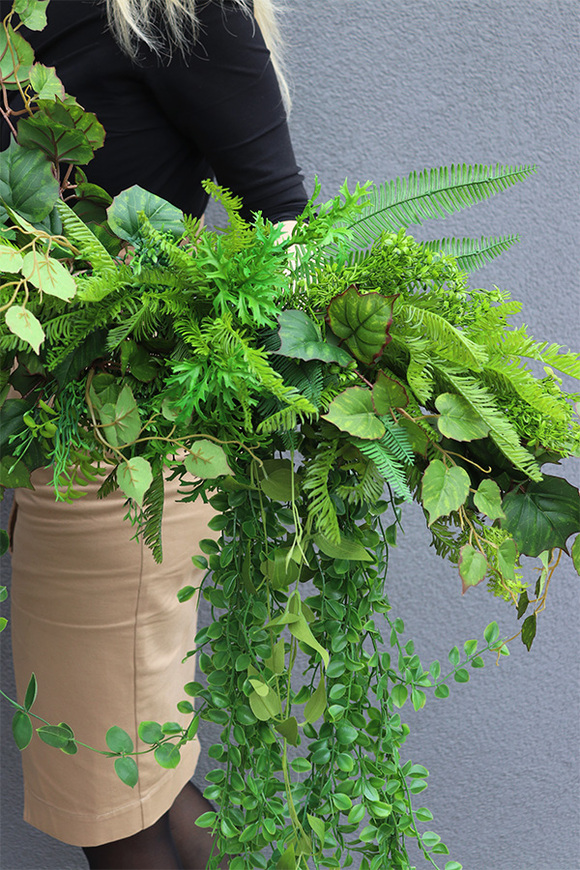 Jungle 2, girlanda z zielonych zwisających pędów, dł.100cm