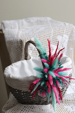 OD RĘKI Easter Prelude, dekorowany koszyczek wielkanocny, wys.23cm