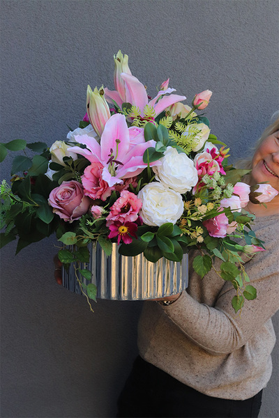 Pink Rome, komplet dekoracji nagrobnych