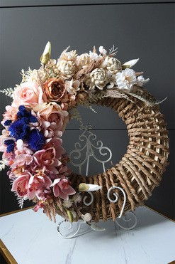 Sevilla, asymetryczny wianek dekoracyjny, rozp.46cm