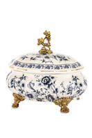 Imperial Blue, ceramiczne puzderko szkatułka