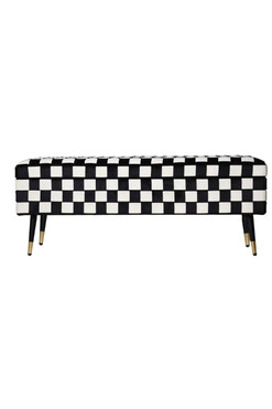 Chessmaster, pikowana ława z pojemnikiem, wym.38x46x118cm