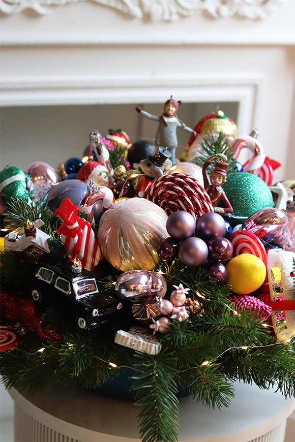 Funky Christmas, świąteczny stroik w misie