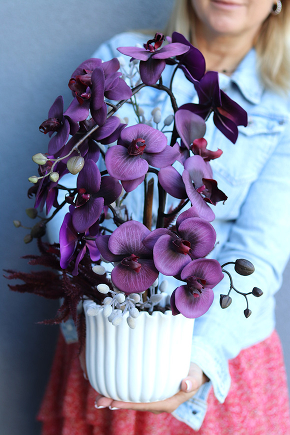 Greva, wysokiej jakości sztuczny storczyk, wym.46cm