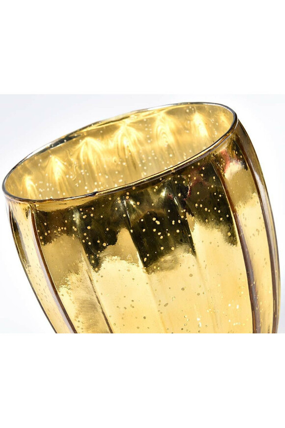 Barok Old 3 lampion złoty szklany