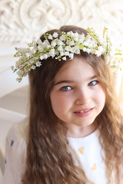 Dama Konwaliowa, wianek komunijny z konwalii