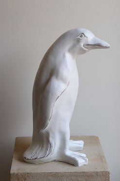 Pets Pingwin B, dekoracyjna figurka pingwin, biały, wys.41.5cm 