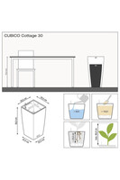 Cubico Cottage doniczka z nawadnianiem tendom.pl lechuza