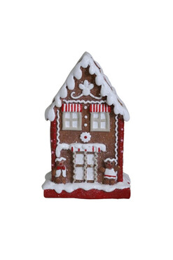 Gingerbread House C, świąteczny domek z piernika, wym.18.5x12x8cm