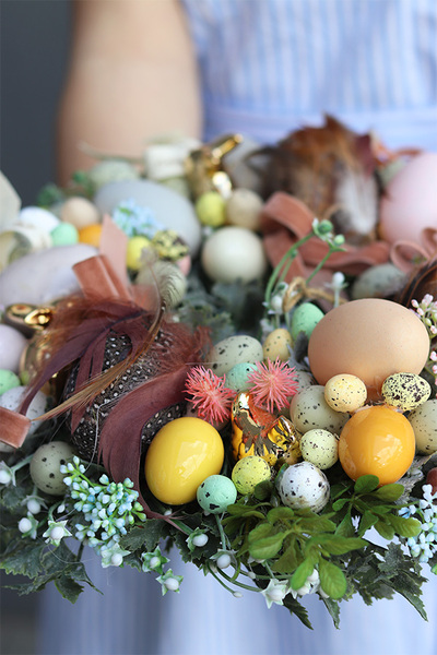 Berrata, wianek wielkanocny stroik