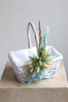 Drattena, komplet dekoracji wielkanocnych. koszyczek & palemka, wys.23/50cm