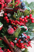 Reniferowe Ferie, świąteczny wianek na drzwi