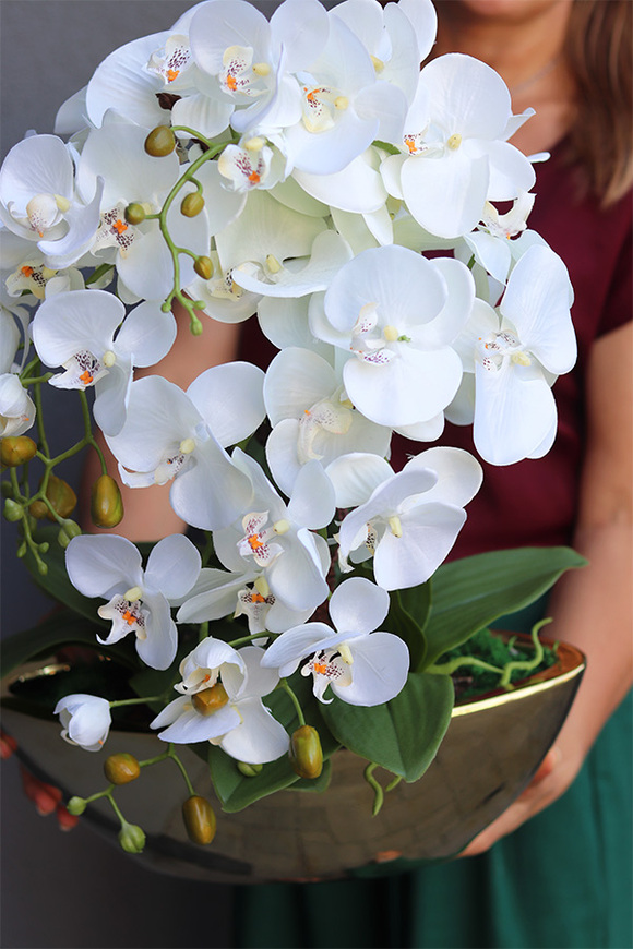 Złota Dolina, sztuczny storczyk w donicy łódce, wys.60m
