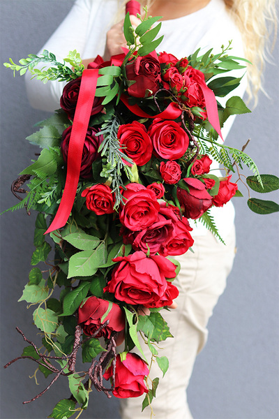 Red Roses Big 2, bukiet nagrobny do położenia
